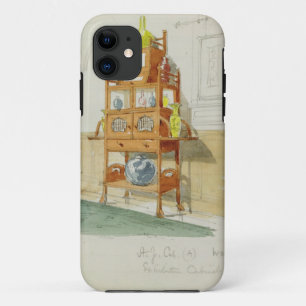 展覧会のキャビネット、c.1860s-70s (w/c及びpの鉛筆 iPhone 11 ケース