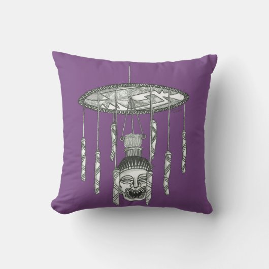 展覧会のSiouxwoodの装飾用クッション クッション (正面)