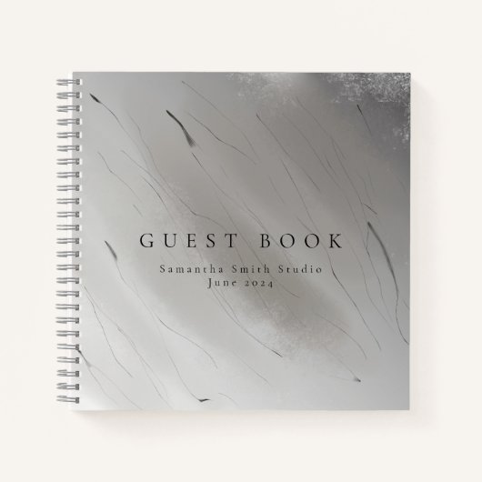 展覧会アートショーのアーティストゲストブック ノートブック (正面)