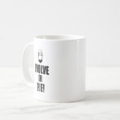 展開させますか、または死んで下さい! コーヒーマグカップ (正面左)