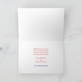 展開された軍隊クリスマスツリーとフラグ カード (内部)