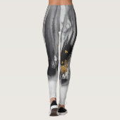 "展開は#12"を、芸術のヨガのズボン模造します レギンス (裏面)