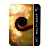 展開シダ，ニュージーランド，ウィルダネス/Aotearoa マグネット (縦)