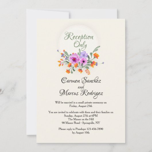 展開披露宴招待状 招待状 (正面)