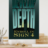 展開深さ：Sign 4に登録する。 ポスター (キッチン)