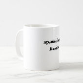 展開表猿のマグ コーヒーマグカップ (正面左)