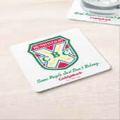 属さない人もいる スクエアペーパーコースター (アングル)