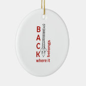 属する場所へ セラミックオーナメント (右)