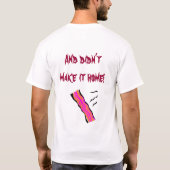 屠殺された豚のようなおもしろい Tシャツ (裏面)