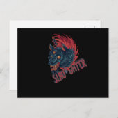 屠殺オオカミ ポストカード (正面/裏面)