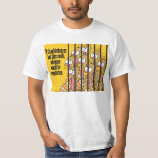屠殺場 – ベジタリアン,ビーガン Tシャツ