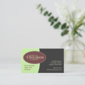 層にされた楕円形シリーズ1 名刺 (スタンド正面)