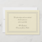 層にされた死別はNotecard感謝していしています サンキューカード (正面)