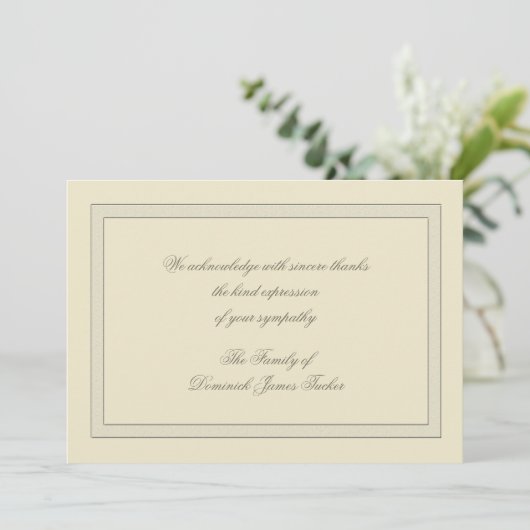 層にされた死別はNotecard感謝していしています サンキューカード (スタンド正面)