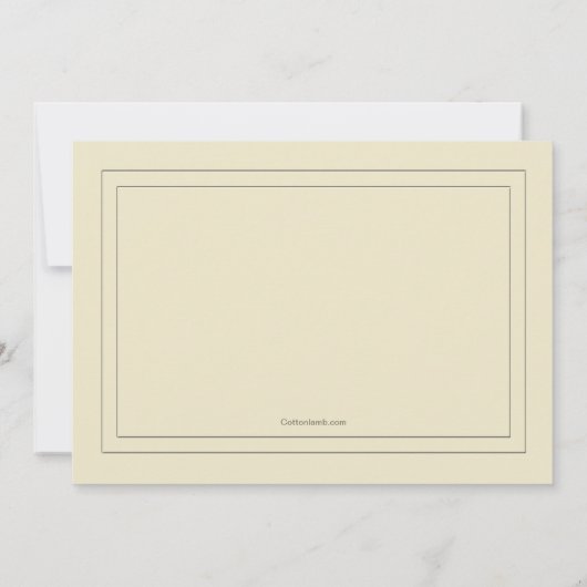 層にされた死別はNotecard感謝していしています サンキューカード (裏面)