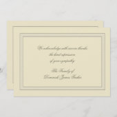 層にされた死別はNotecard感謝していしています サンキューカード (正面/裏面)