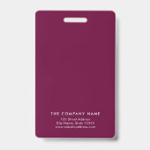 層にされた緑および紫色の写真 バッジ (裏面)