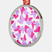 層にされた蝶 メタルオーナメント (左)