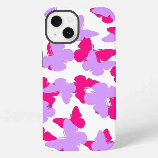 層にされた蝶 iPhoneケース (裏面)