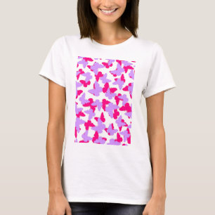 層にされた蝶 Tシャツ