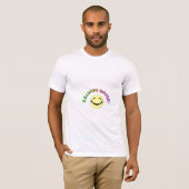 層になるReadingRocksSmileyのピンク Tシャツ (正面フル)