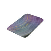 層カッコいい |美しいブルーパープルと金ゴールド瑪瑙 バスマット (アングル)