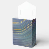 層カッコいい |美しいブルーパープルと金ゴールド瑪瑙 フェイバーボックス (オープン)