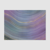 層カッコいい |美しいブルーパープルと金ゴールド瑪瑙 薄葉紙 (正面)