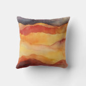 層式サンセットウォーターカラー枕 クッション (裏面)