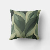 層状のグリーンリーフパターン クッション (裏面)