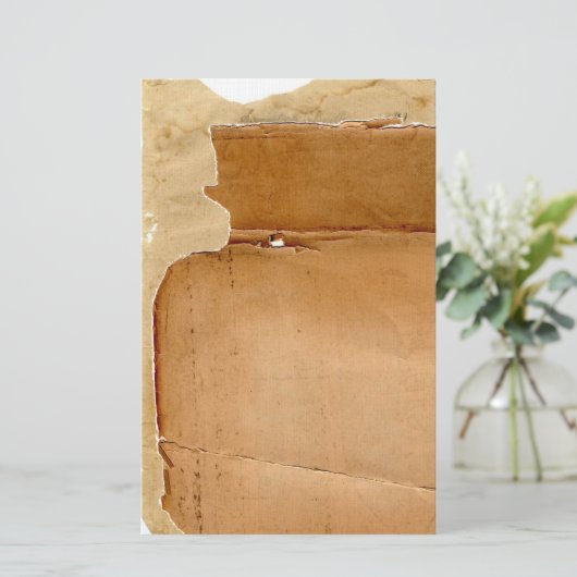 層状の古い破れた紙4文房具 便箋 (スタンド正面)