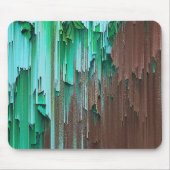 層状の緑と茶色絵を描 マウスパッド (正面)