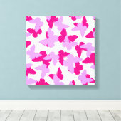 層状の蝶 キャンバスプリント (インサイチュ (ウッドフロア))