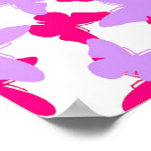 層状の蝶 ポスター (角)