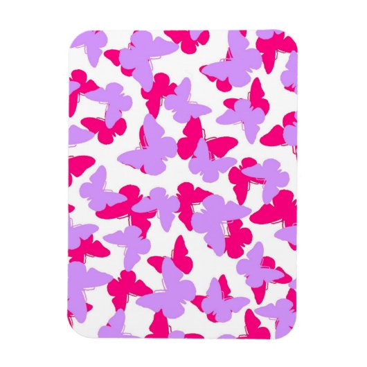 層状の蝶 マグネット (縦)