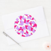 層状の蝶 ラウンドシール (封筒)