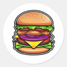 層状カラフルバーガーのバーストフレーバー012