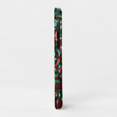 層状カーブ、緑とブルゴーニュ Case-Mate iPhoneケース (裏面/左)