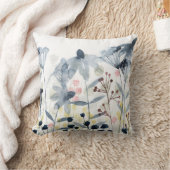 層状ガーデン – 水彩花 クッション (ブランケット)