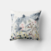 層状ガーデン – 水彩花 クッション (裏面)