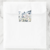 層状ガーデン – 水彩花 スクエアシール (バッグ)