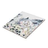 層状ガーデン – 水彩花 タイル (側面)