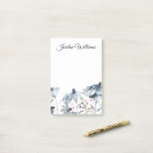 層状ガーデン – 水彩花 ポストイット (デスク上)