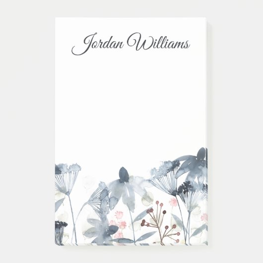 層状ガーデン – 水彩花 ポストイット (正面)