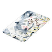 層状ガーデン – 水彩花 マグネット (左側)