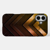 層状シェブロン抽象デザイン Case-Mate iPhoneケース (裏面 (横))