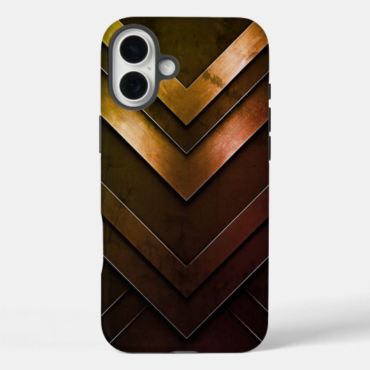 層状シェブロン抽象デザイン Case-Mate iPhoneケース (裏面)
