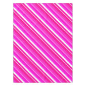 層状ストライプキャンディ明るい赤紫色 – ピンク テーブルクロス (正面)