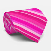 層状ストライプキャンディ明るい赤紫色 – ピンク ネクタイ (ロール)