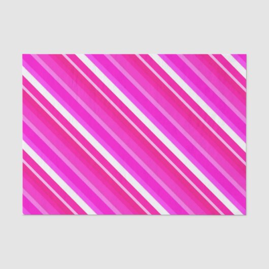 層状ストライプキャンディ明るい赤紫色 – ピンク 薄葉紙 (正面)